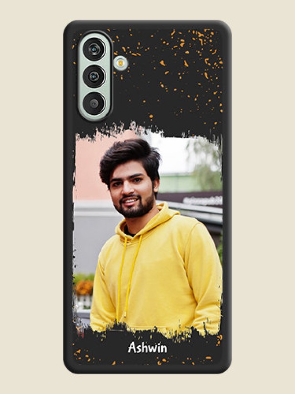 Custom Spray Free Design on Photo on Space Black Soft Matte Phone Cover - Xamsung Galaxy F13 