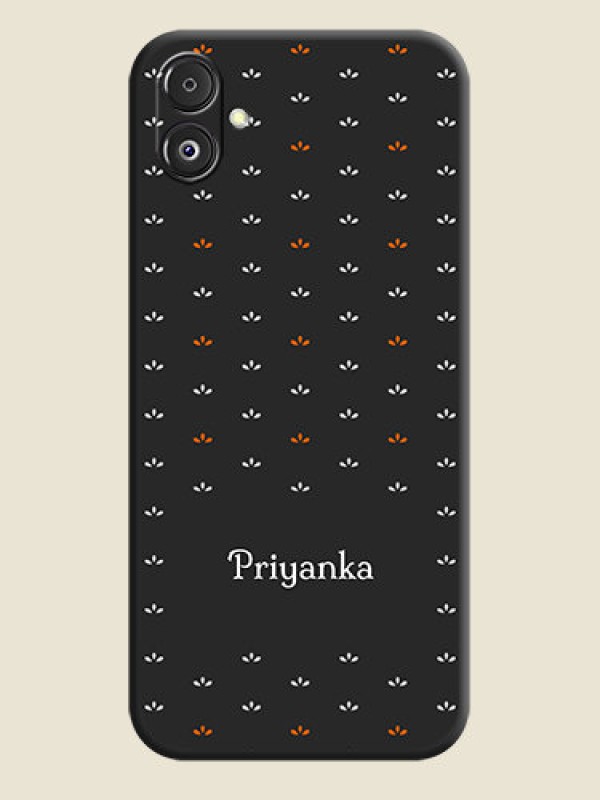Custom Simple Pattern With Custom Text On Space Black Personalized Soft Matte Phone Covers - Galaxy F14 5G