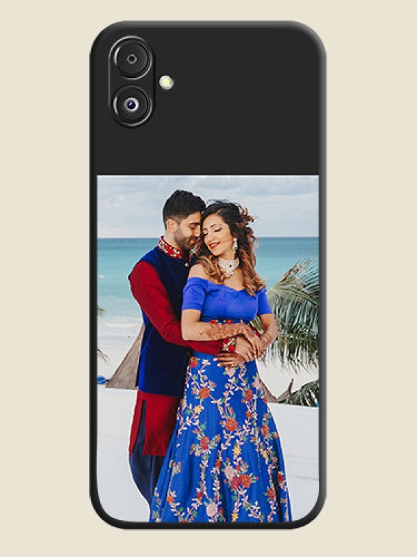 Custom Image Upload With Space Black Color On Custom Soft Matte Mobile Back Cover - Samsung Galaxy F14 5G