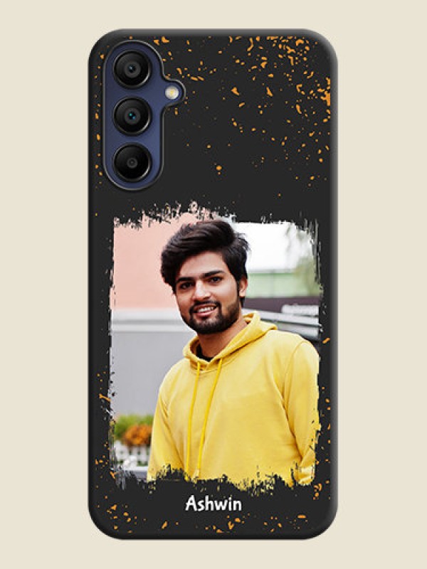 Custom Spray Free Design - Photo on Space Black Soft Matte Phone Cover - Galaxy F15 5G