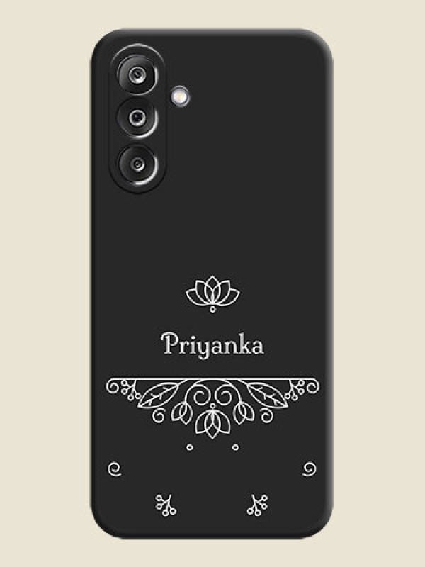 Custom Lotus Garden Custom Text On Space Black Custom Soft Matte Mobile Back Cover - Samsung Galaxy F36 5G