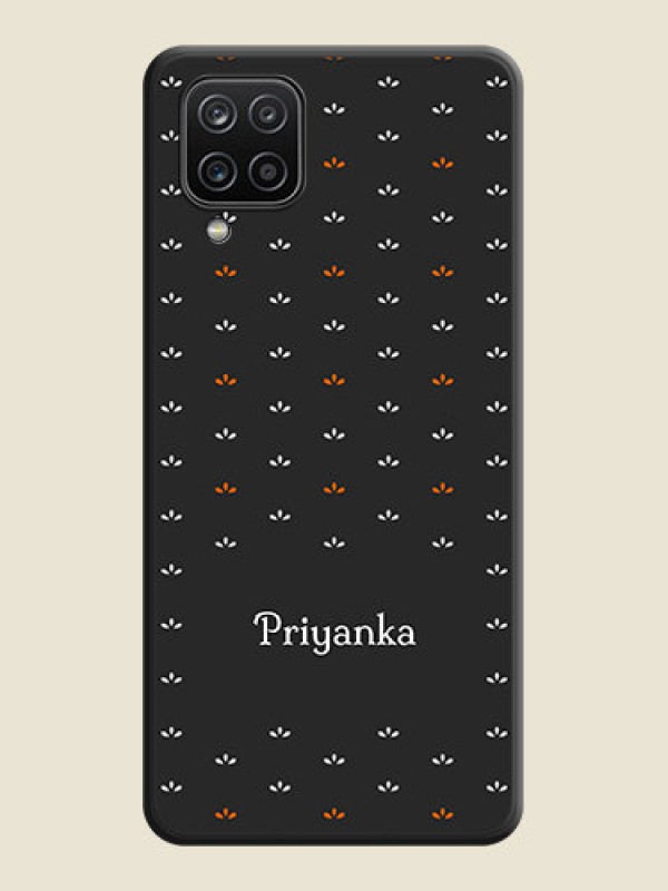 Custom Simple Pattern With Custom Text On Space Black Personalized Soft Matte Phone Covers -Samsung Galaxy M12