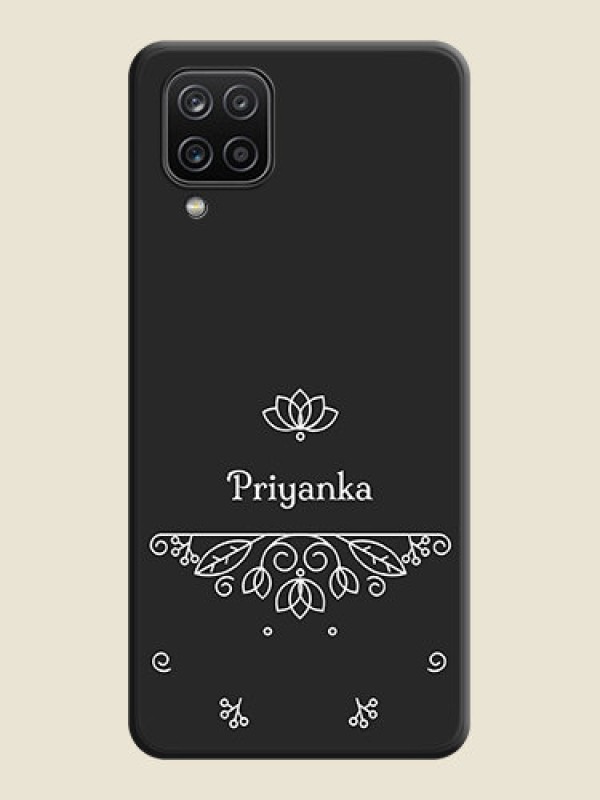 Custom Lotus Garden Custom Text On Space Black Personalized Soft Matte Phone Covers -Samsung Galaxy M12