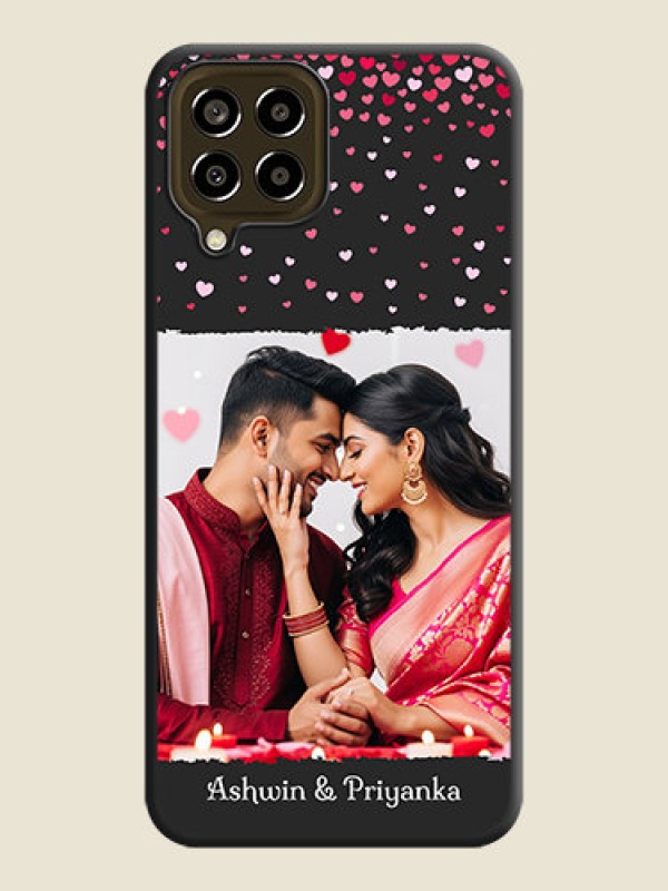 Custom Fall in Love with Your Partner  on Photo on Space Black Soft Matte Phone Cover - Galaxy M33 5G