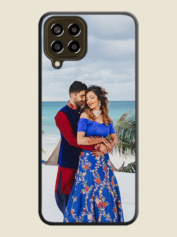 Custom Full Single Pic Upload On Space Black Personalized Soft Matte Phone Covers -Samsung Galaxy M33 5G