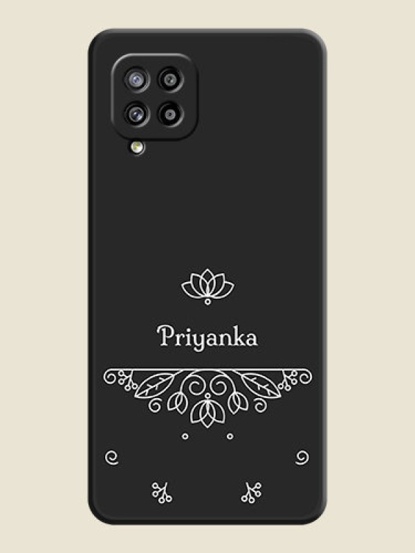 Custom Lotus Garden Custom Text On Space Black Personalized Soft Matte Phone Covers -Samsung Galaxy M42 5G