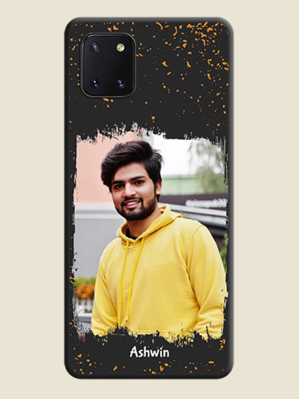Custom Spray Free Design on Photo on Space Black Soft Matte Phone Cover - Galaxy Note 10 Lite