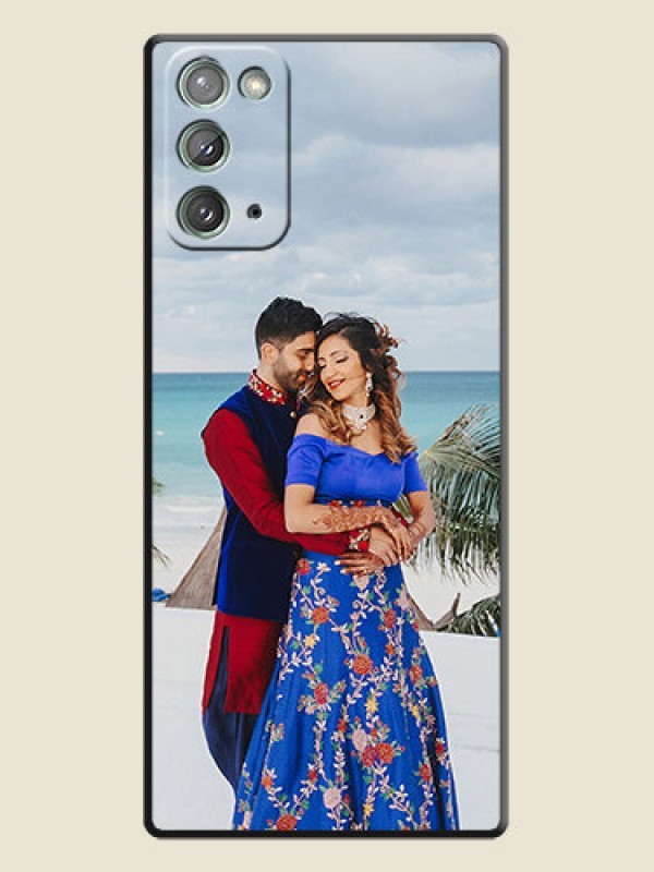 Custom Full Single Pic Upload On Space Black Personalized Soft Matte Phone Covers -Samsung Galaxy Note 20