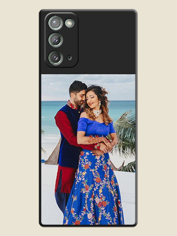 Custom Image Upload With Space Black Color On Custom Soft Matte Mobile Back Cover - Samsung Galaxy Note 20