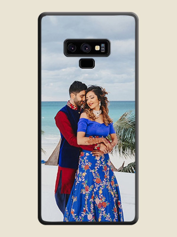 Custom Full Single Pic Upload On Space Black Personalized Soft Matte Phone Covers -Samsung Galaxy Note 9