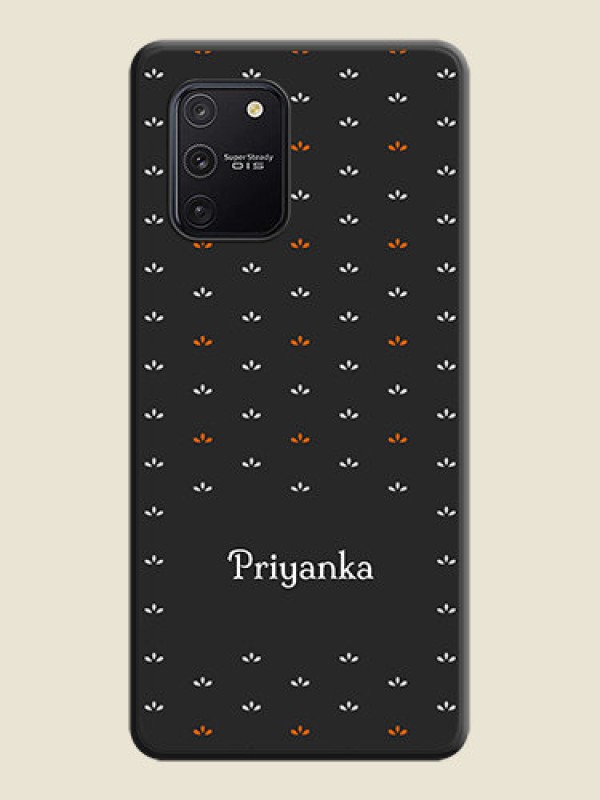 Custom Simple Pattern With Custom Text On Space Black Personalized Soft Matte Phone Covers -Samsung Galaxy S10 Lite