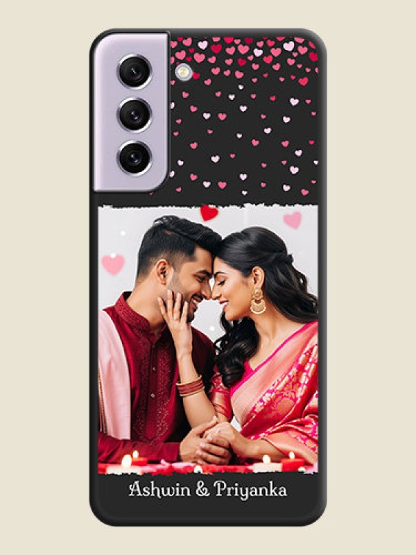 Custom Fall in Love with Your Partner  on Photo on Space Black Soft Matte Phone Cover - Galaxy S21 FE 5G