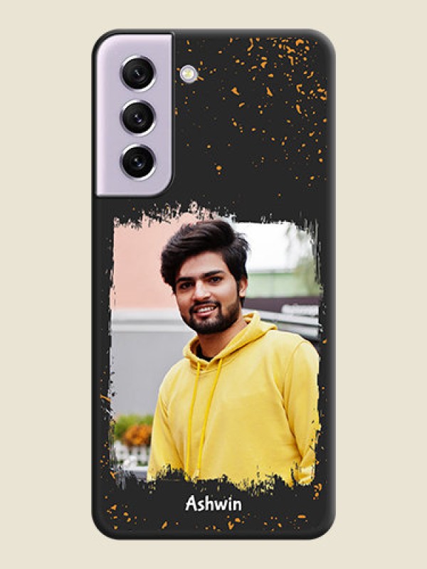 Custom Spray Free Design on Photo on Space Black Soft Matte Phone Cover - Galaxy S21 FE 5G
