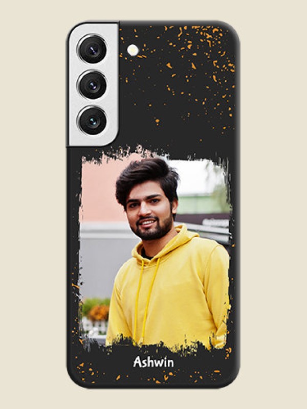Custom Spray Free Design on Photo on Space Black Soft Matte Phone Cover - Galaxy S22 5G