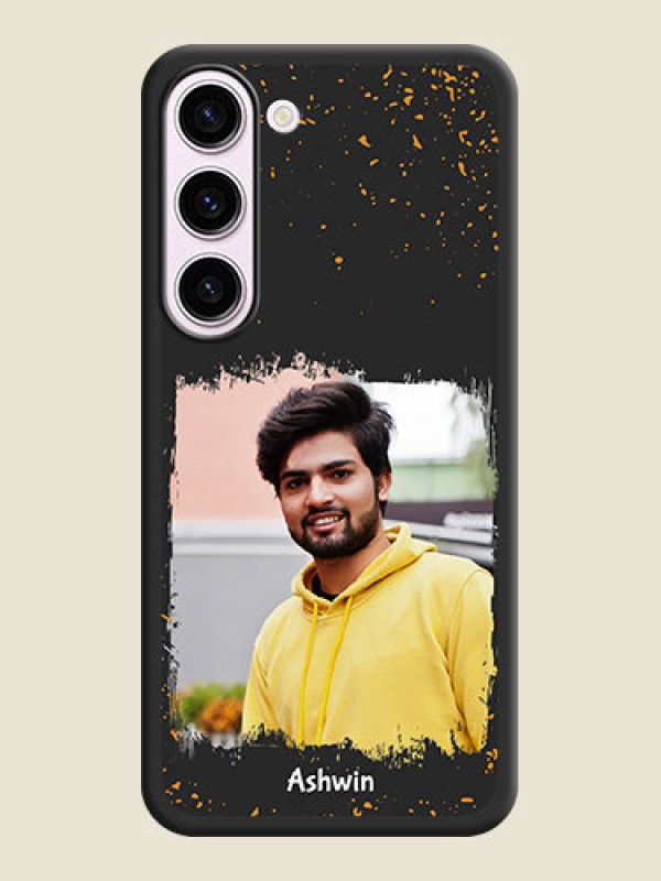 Custom Spray Free Design on Photo on Space Black Soft Matte Phone Cover - Samsung Galaxy S23 5G