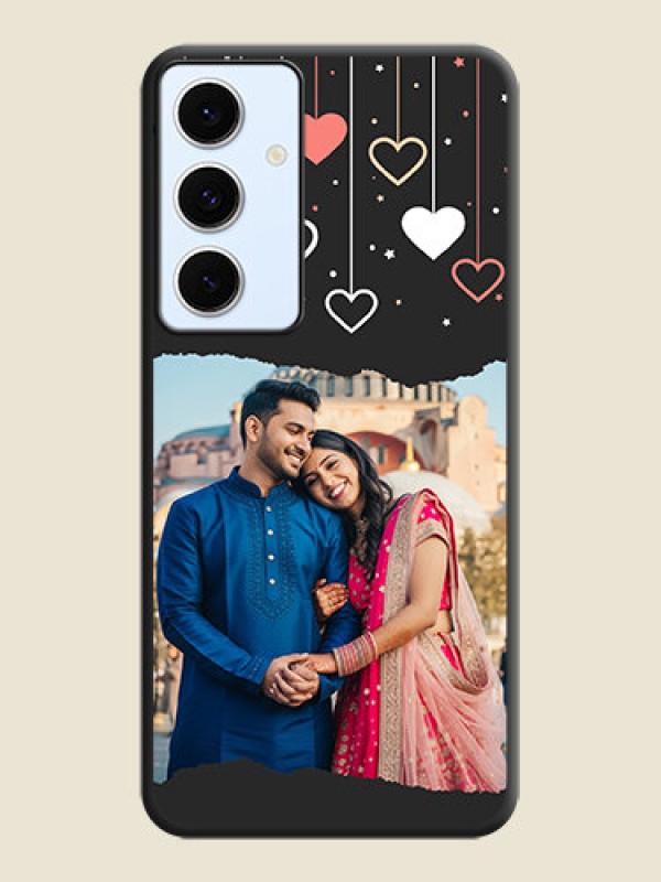 Custom Love Hangings with Splash Wave Picture On Space Black Custom Soft Matte Mobile Back Cover - Galaxy S24 FE 5G
