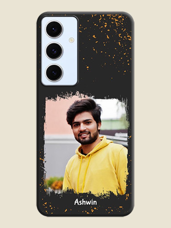 Custom Spray Free Design on Photo On Space Black Custom Soft Matte Mobile Back Cover - Galaxy S24 FE 5G