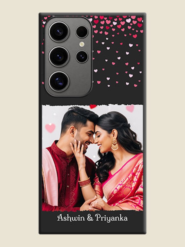 Custom Fall in Love with Your Partner - Photo on Space Black Soft Matte Phone Cover - Galaxy S24 Ultra 5G