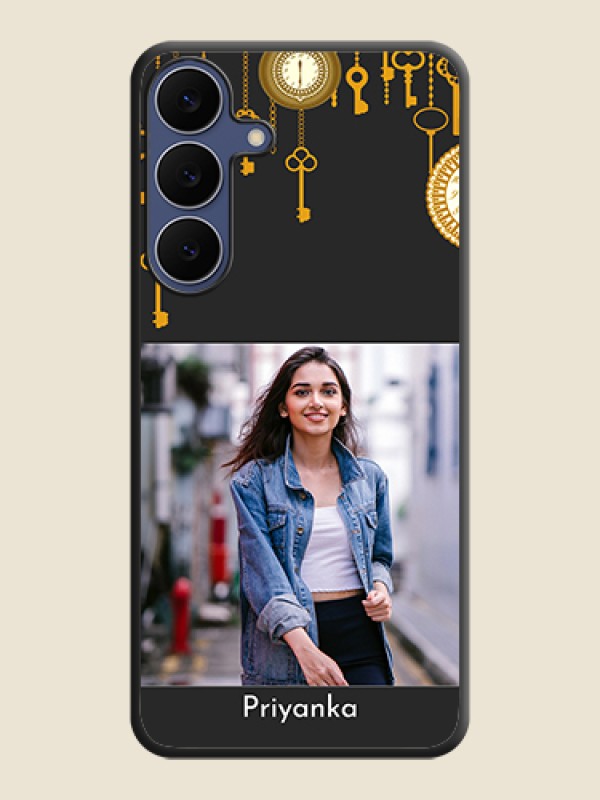 Custom Decorative Design with Text On Space Black Custom Soft Matte Mobile Back Cover - Samsung Galaxy S25 FE 5G