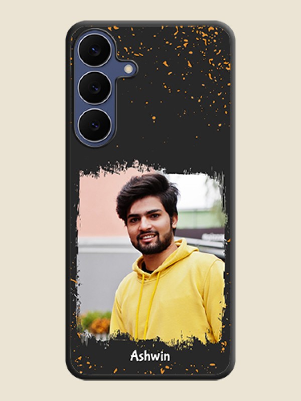 Custom Spray Free Design on Photo On Space Black Custom Soft Matte Mobile Back Cover - Samsung Galaxy S25 FE 5G