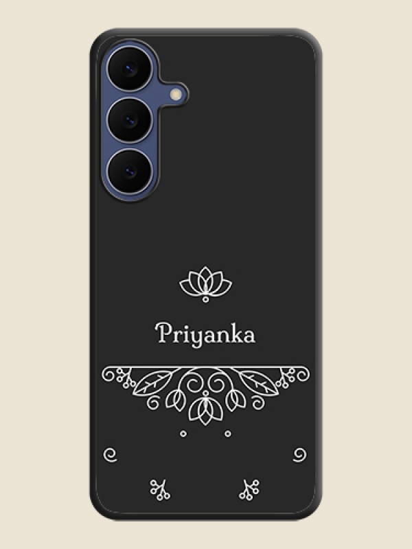 Custom Lotus Garden Custom Text On Space Black Custom Soft Matte Mobile Back Cover - Samsung Galaxy S25 FE 5G