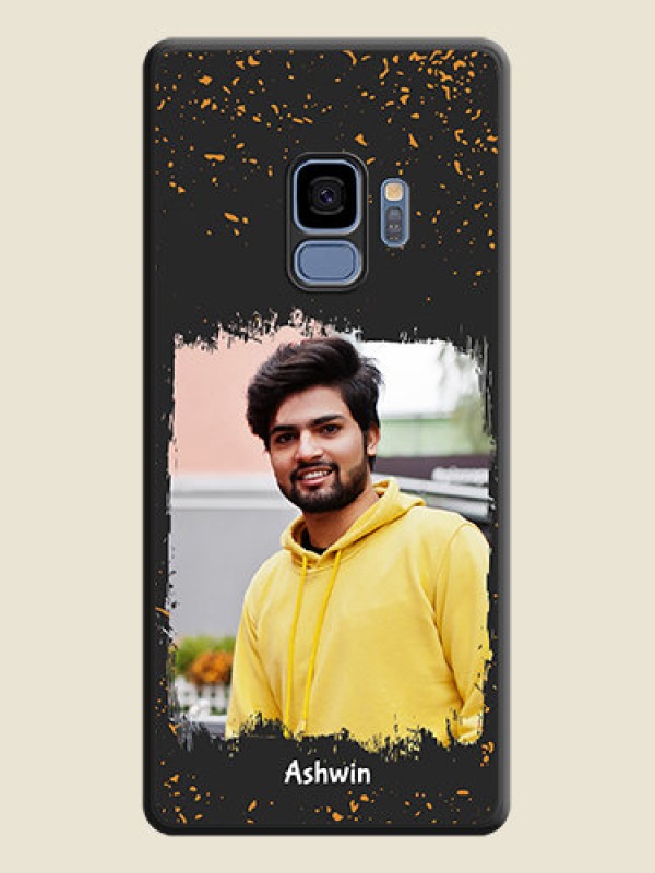 Custom Spray Free Design on Photo on Space Black Soft Matte Phone Cover - Galaxy S9