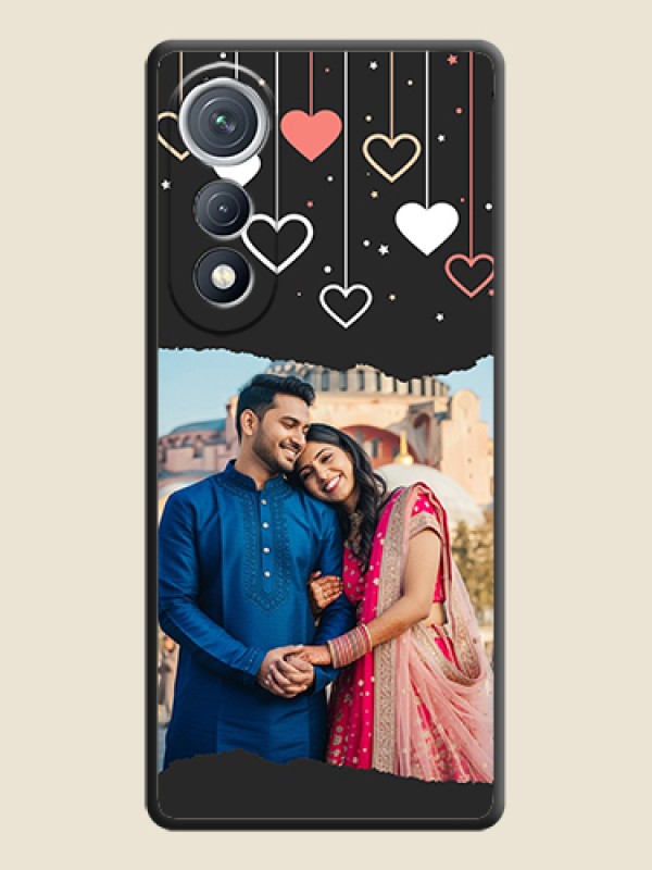 Custom Love Hangings with Splash Wave Picture On Space Black Custom Soft Matte Mobile Back Cover - Tecno Pova Curve 5G
