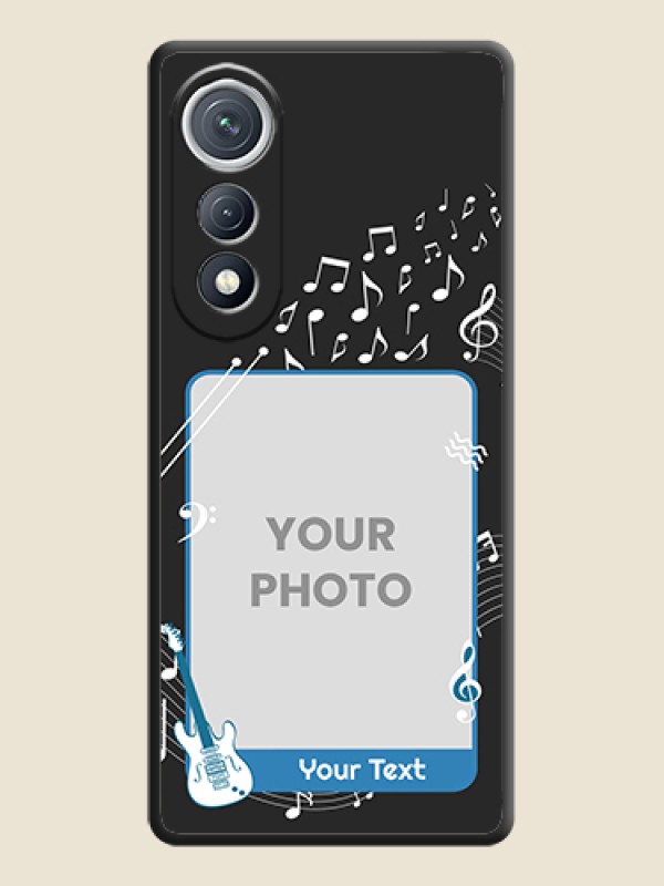 Custom Musical Theme Design with Text on Photo On Space Black Custom Soft Matte Mobile Back Cover - Tecno Pova Curve 5G