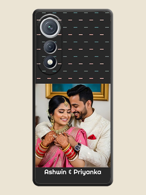 Custom Line Pattern Design with Text On Space Black Custom Soft Matte Mobile Back Cover - Tecno Pova Curve 5G