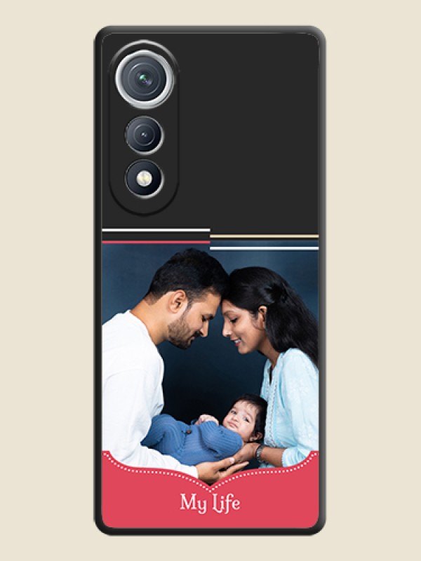 Custom Classic Plain Design with Name On Space Black Custom Soft Matte Mobile Back Cover - Tecno Pova Curve 5G