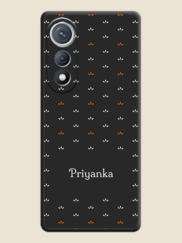 Custom Simple Pattern With Custom Text On Space Black Custom Soft Matte Mobile Back Cover - Tecno Pova Curve 5G