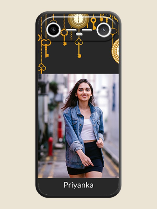 Custom Decorative Design with Text On Space Black Custom Soft Matte Mobile Back Cover - Tecno Pova Slim 5G