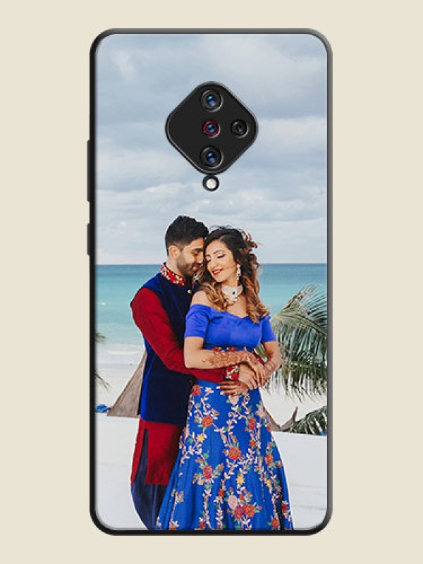 Custom Full Single Pic Upload On Space Black Personalized Soft Matte Phone Covers -Vivo S1 Pro