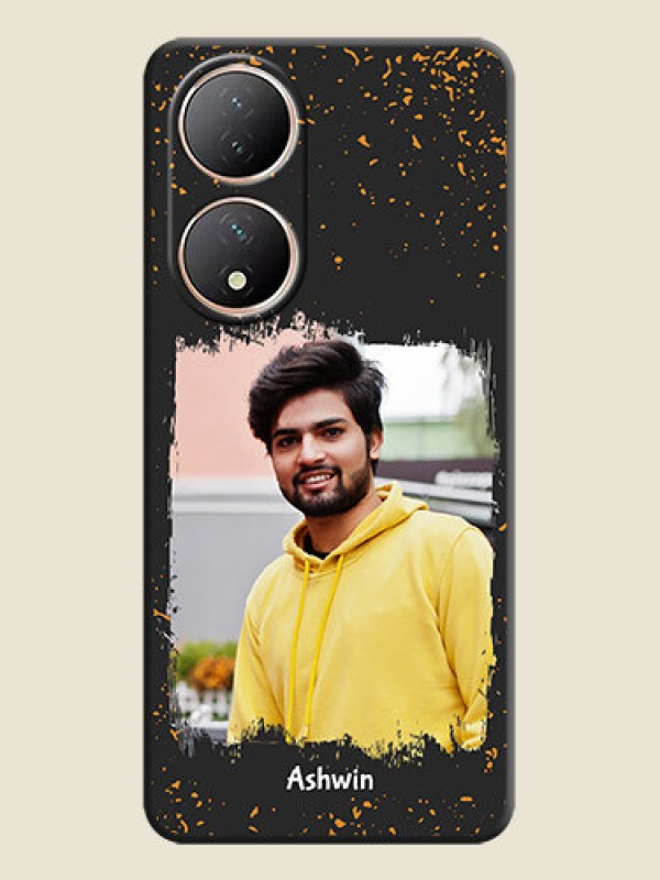 Custom Spray Free Design on Photo on Space Black Soft Matte Phone Cover - Vivo T2 5G