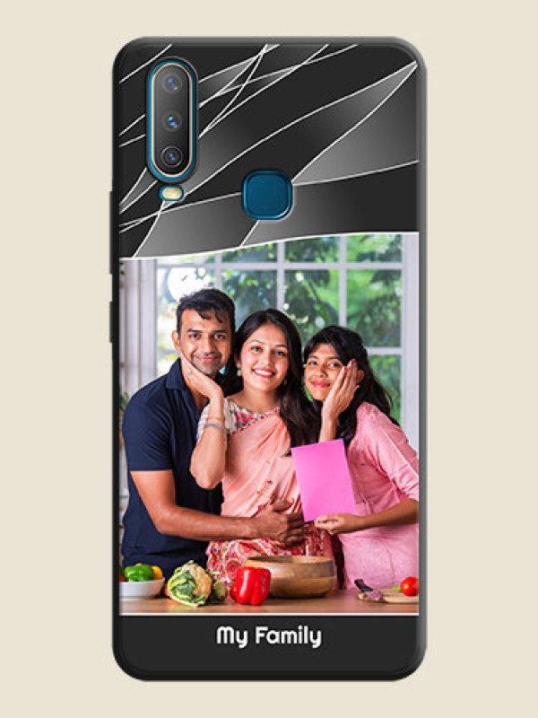 Custom Mixed Wave Lines - Photo on Space Black Soft Matte Mobile Cover - Vivo U10