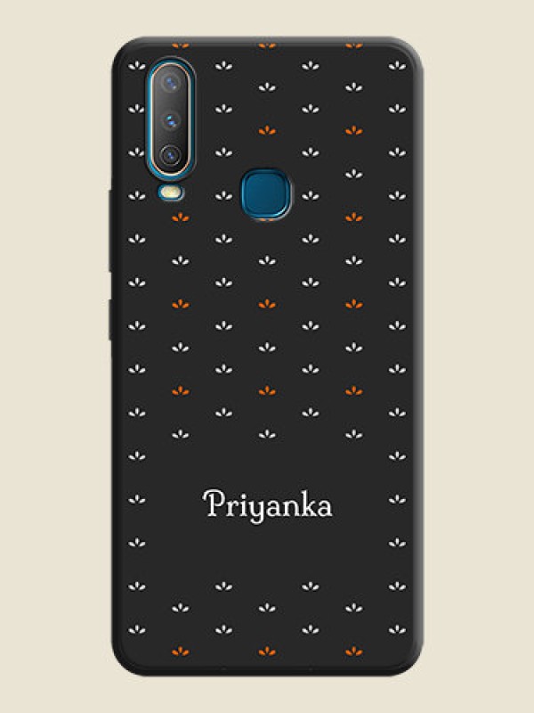 Custom Simple Pattern With Custom Text On Space Black Personalized Soft Matte Phone Covers -Vivo U10