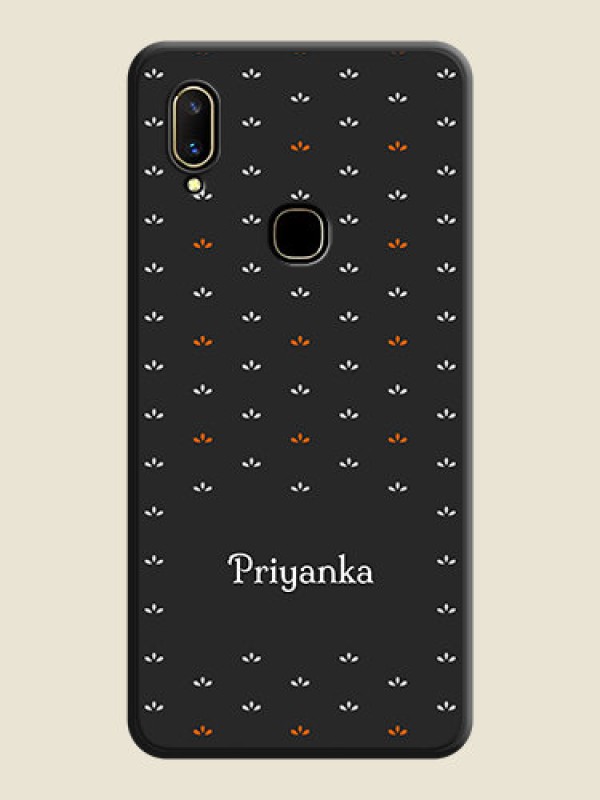 Custom Simple Pattern With Custom Text On Space Black Personalized Soft Matte Phone Covers -Vivo V11