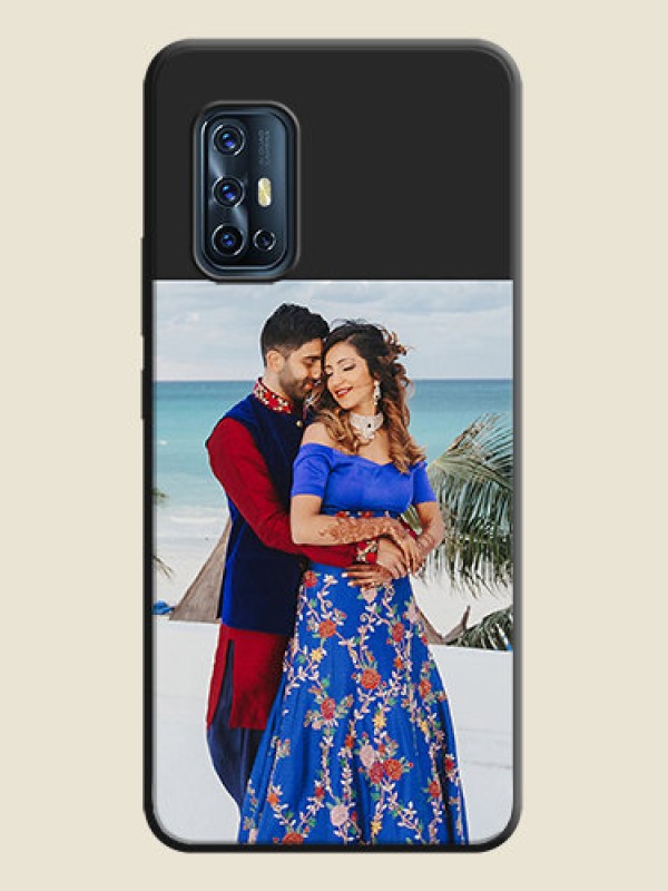 Custom Image Upload With Space Black Color On Custom Soft Matte Mobile Back Cover - Vivo V17