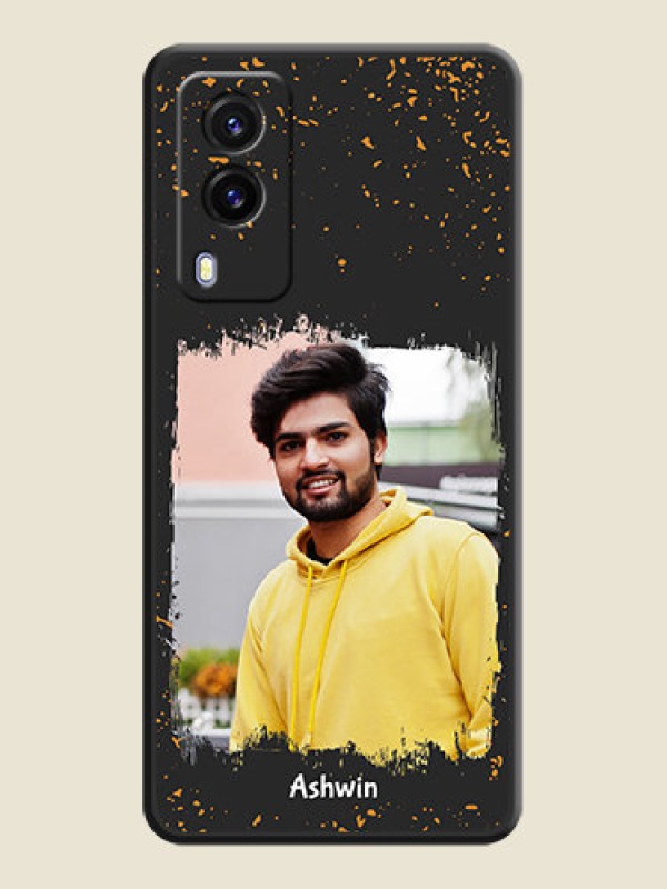Custom Spray Free Design on Photo on Space Black Soft Matte Phone Cover - Vivo V21E 5G