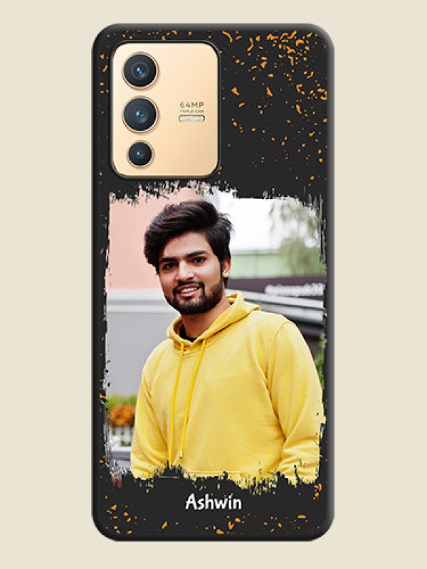 Custom Spray Free Design on Photo on Space Black Soft Matte Phone Cover - Vivo V23 5G