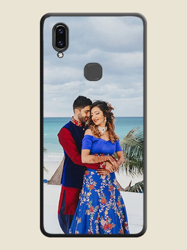 Custom Full Single Pic Upload On Space Black Personalized Soft Matte Phone Covers -Vivo V9 Pro