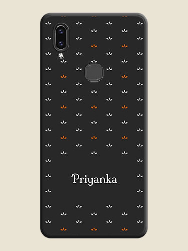 Custom Simple Pattern With Custom Text On Space Black Personalized Soft Matte Phone Covers -Vivo V9 Pro