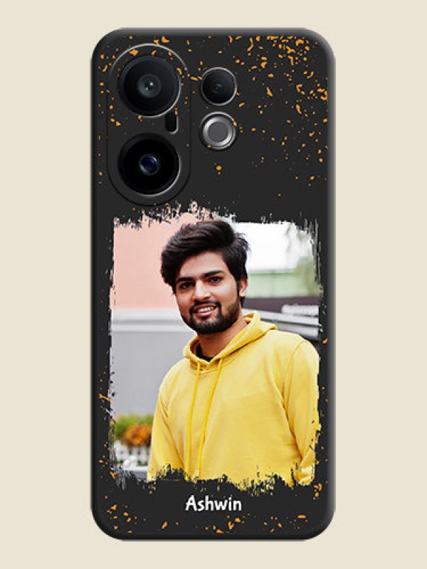 Custom Spray Free Design on Photo On Space Black Custom Soft Matte Mobile Back Cover - Vivo X200 FE 5G