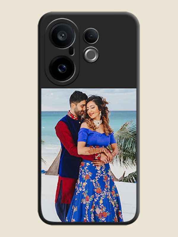 Custom Image Upload With Space Black Color On Custom Soft Matte Mobile Back Cover - Vivo X200 Fe 5G