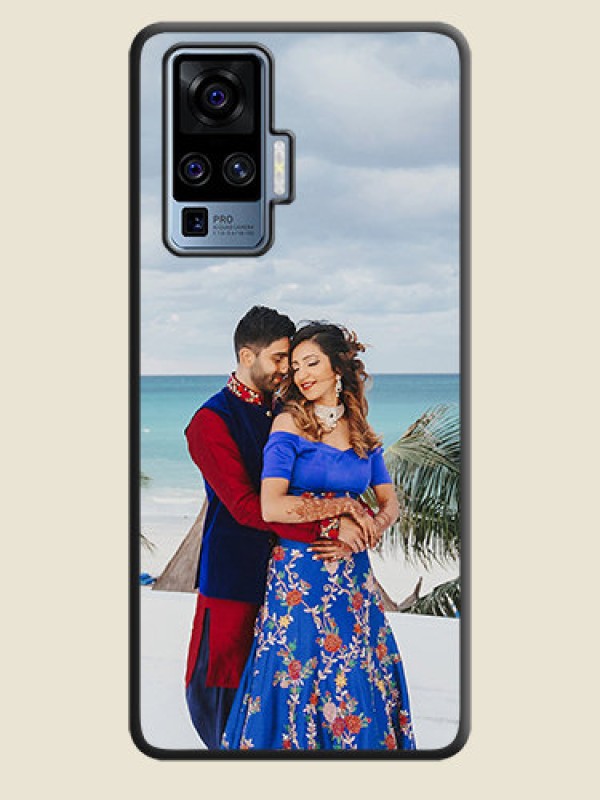Custom Full Single Pic Upload On Space Black Personalized Soft Matte Phone Covers -Vivo X50 Pro 5G