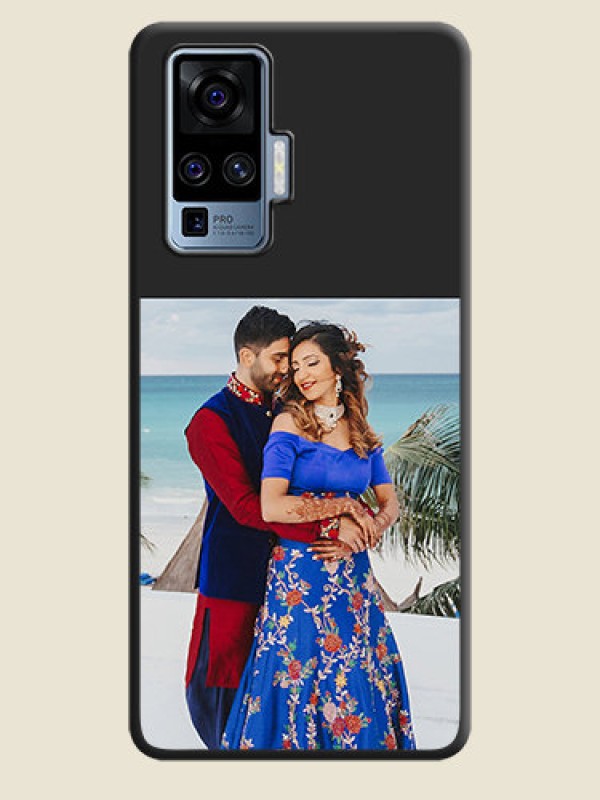 Custom Image Upload With Space Black Color On Custom Soft Matte Mobile Back Cover - Vivo X50 Pro 5G
