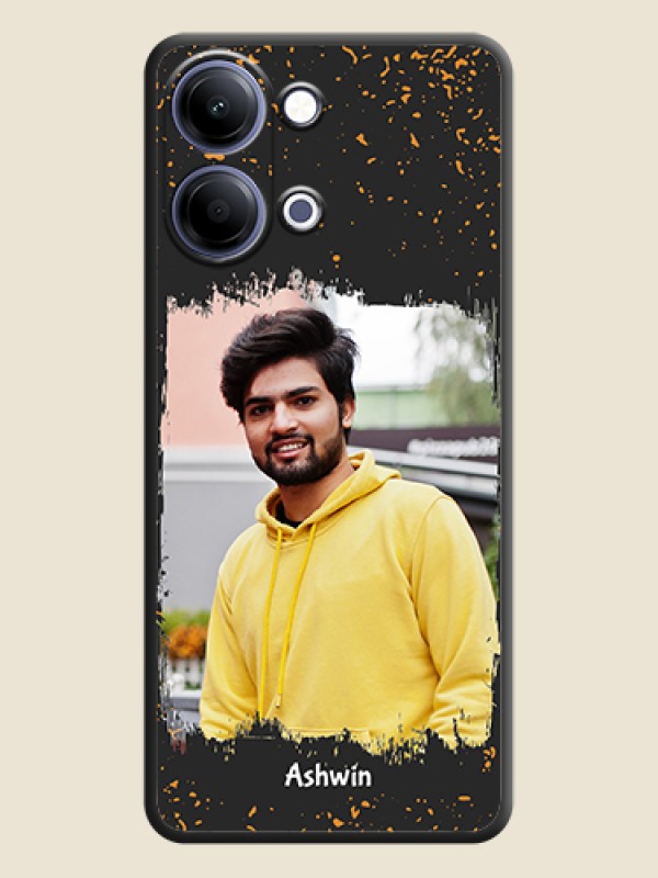 Custom Spray Free Design on Photo On Space Black Custom Soft Matte Mobile Back Cover - Vivo Y05 4G