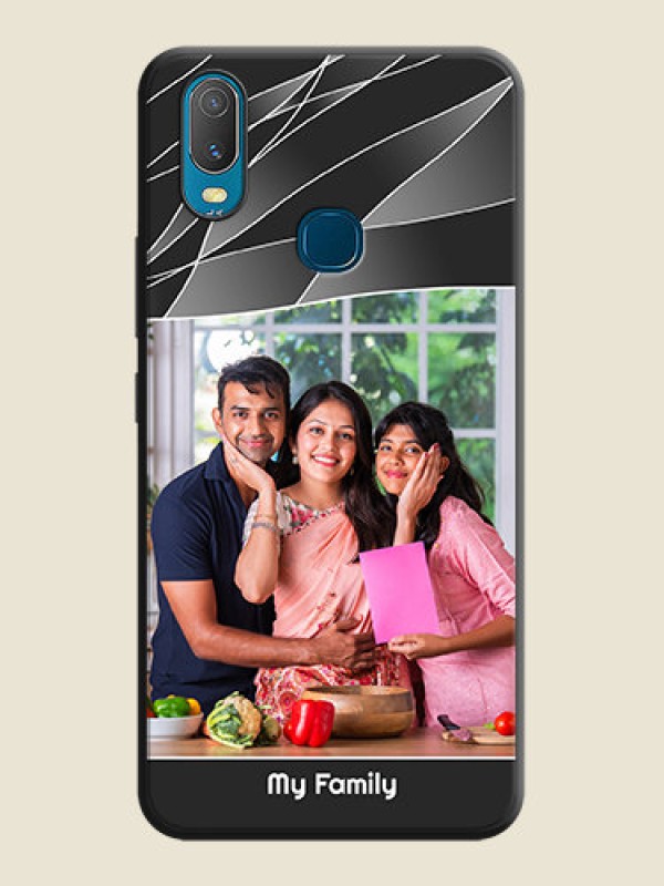 Custom Mixed Wave Lines - Photo on Space Black Soft Matte Mobile Cover - Vivo Y11