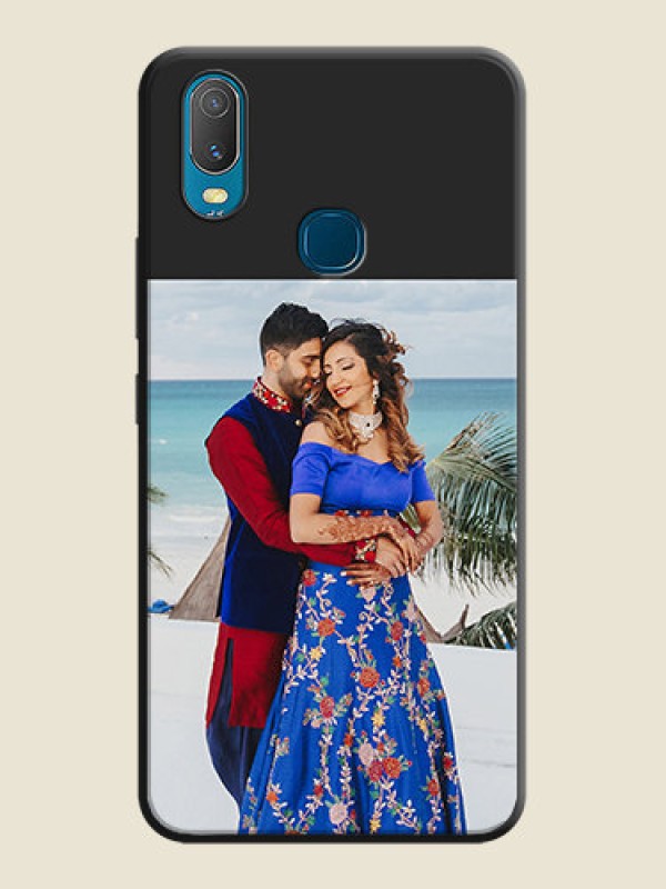 Custom Image Upload With Space Black Color On Custom Soft Matte Mobile Back Cover - Vivo Y11