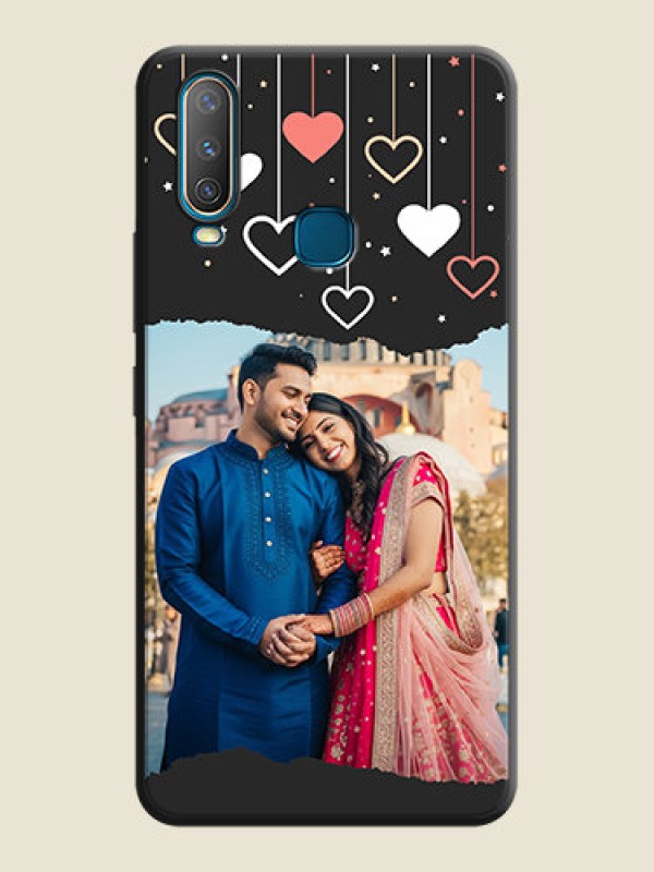 Custom Love Hangings with Splash Wave Picture on Space Black Custom Soft Matte Phone Back Cover - Vivo Y17